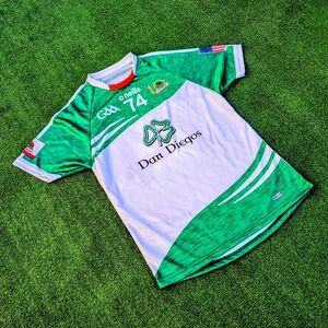 10th Anniv St. Peters Hurling Club San Diego #74 Ireland/USA Jersey Shirt New